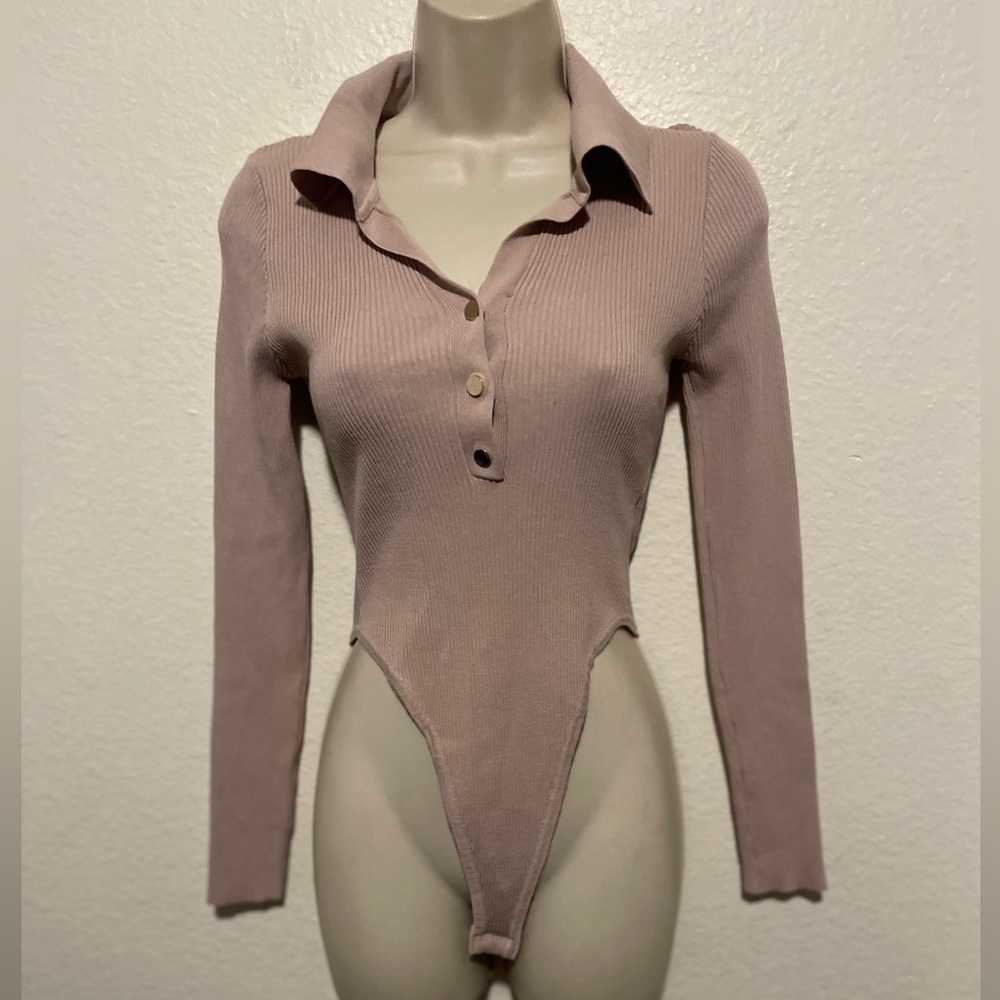 Privy Tan Bodysuit. SZ M
